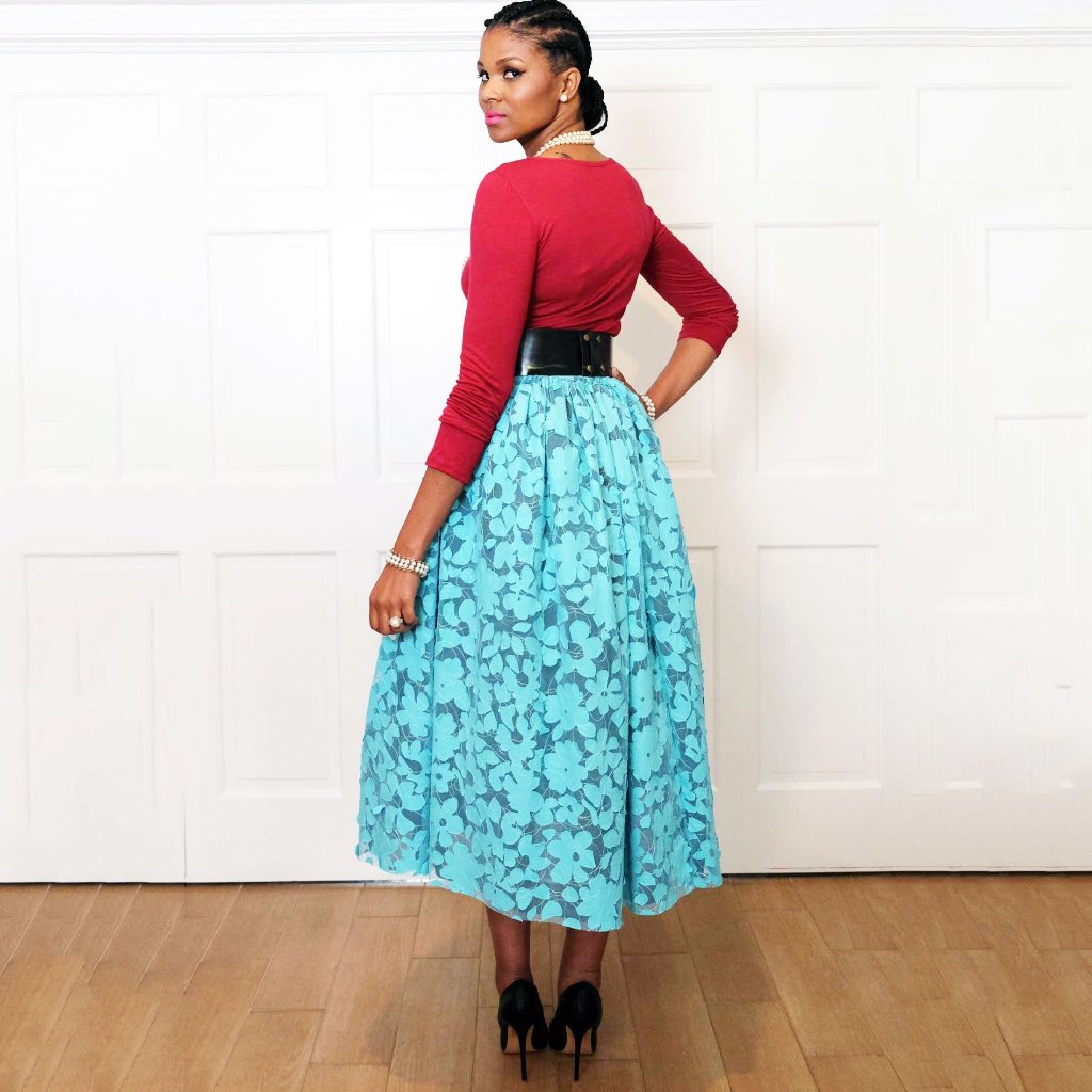 Audrey Circle Skirt - Tea Length