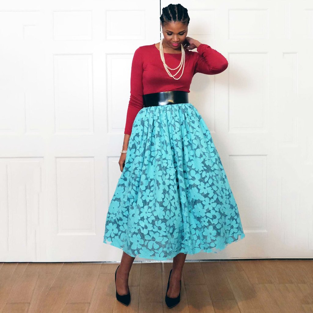 Audrey Circle Skirt - Tea Length