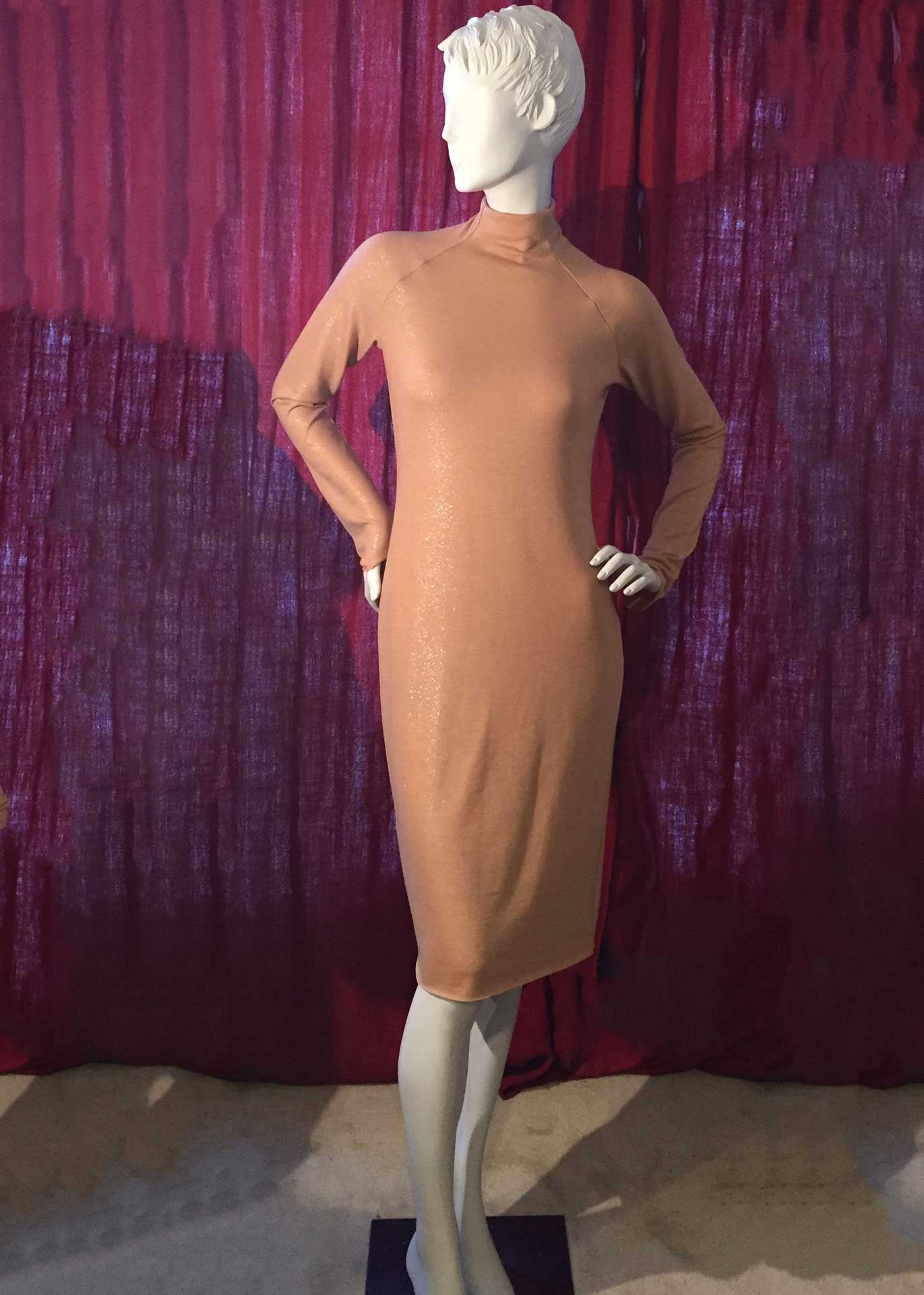 NICKY Funnel Neck Sheath Dress