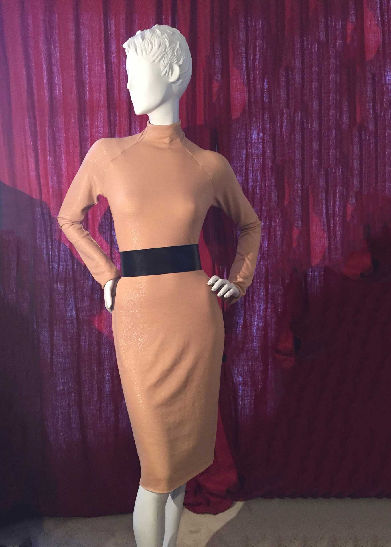 NICKY Funnel Neck Sheath Dress